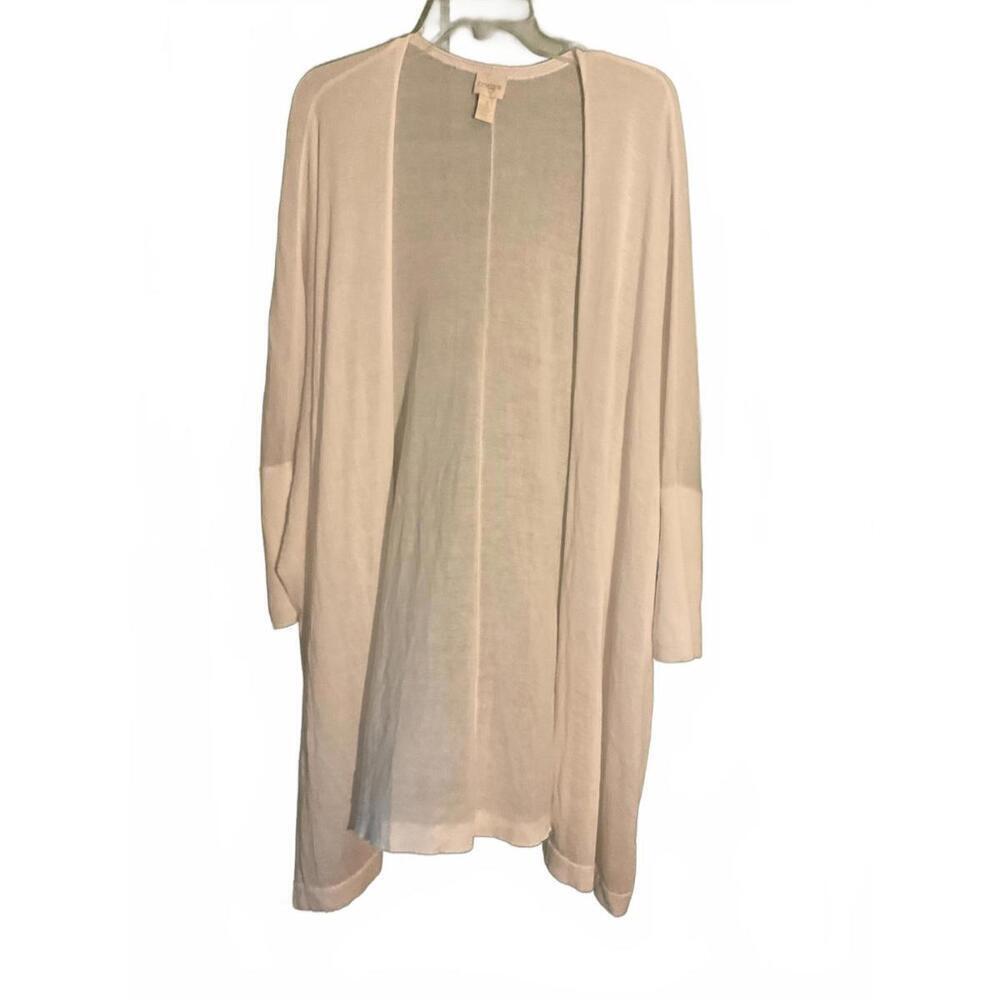 Chico's Lightweight Semi sheer Long Open Cardigan - XL But Oversized fit 3X